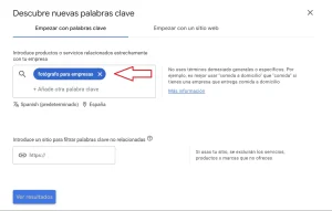 Cómo escribir tus keywords