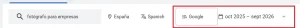 fecha y buscador en resultados keywords